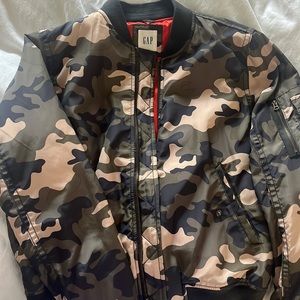 Camouflage Bomber Jacket